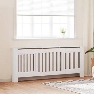 vidaXL MDF Radiator Cover White 80.7"