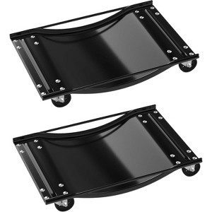 Car Dolly Set of 4, Heavy Duty 10,000 LBS Capacity Antiskid Vehicle Dollies for Moving Car with Swivel Steel Wheels for Moving Cars, Trucks - 1 of 4