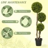 Gulches Artificial Ball Boxwood Topiary Tree Realistic Fake Plant in Pot Indoor Outdoor Living Room Decoration Low Maintenance - 4 of 4