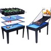 LOVSON 5-in-1 Multi-Game Table - Billiards, Push Hockey, Foosball, Ping Pong, and Basketball black/blue - 2 of 4