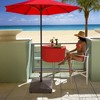 Casafield Patio Umbrella Base with Wheels, 131lb Fillable Umbrella Stand, 24" - 4 of 4