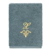 Linum Home Textiles 100% Turkish Cotton MONICA Gold Thread 3PC Embellished Towel Set - 4 of 4
