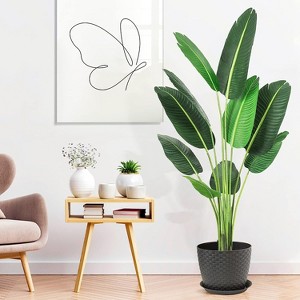 Artificial Plants Indoor, No Maintenance Required, Adjustable Branches, Realistic Look, Ideal DéCor for Home or Office - 1 of 4