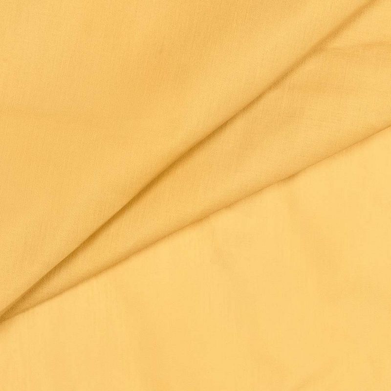 Ellis Stacey 1.5" Rod Pocket High Quality Fabric Solid Color Window Balloon Valance 60"x15" Yellow, 3 of 4