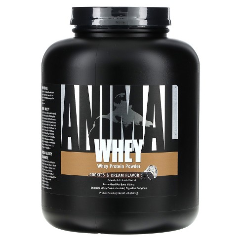 Animal Whey Protein Powder, Cookie & Cream, 4 Lb (1.81 Kg) : Target