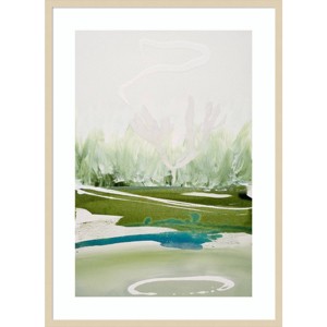 Amanti Art Limpid Lake View by Tara Leaver Wood Framed Wall Art Print - 1 of 4