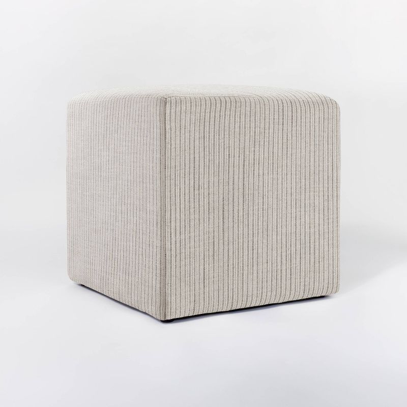 Lynwood Square Upholstered Cube Ottoman - Threshold™ designed with Studio McGee, 1 of 18