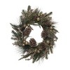 Transpac Artificial 24 in. Multicolor Christmas Pine Wreath - 2 of 4