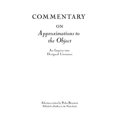 Commentary on "Approximations to the Object" - by  Pedro Bernstein (Hardcover)