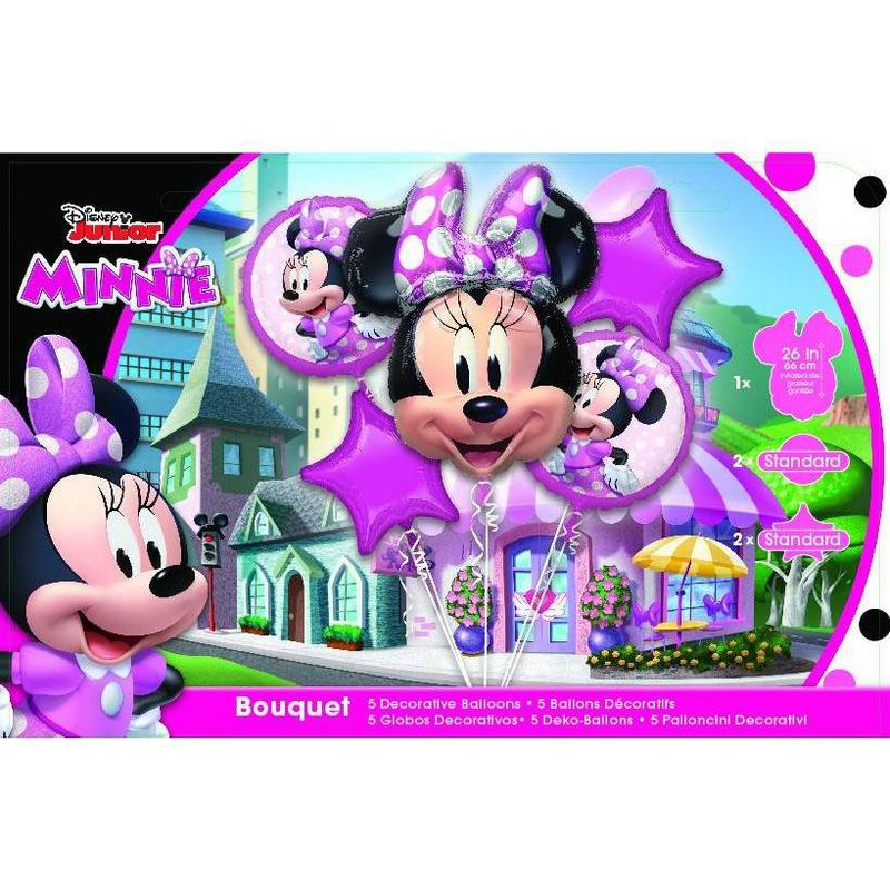 Minnie Mouse Forever Balloons Bouquet, 2 of 3