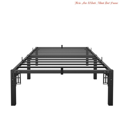 Twin Size/Full Size/Queen/King Size Bed Frame, 6"/8"/14 " High Platform Bed Frame, w/Storage Space, Heavy Duty Steel Slat Support