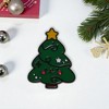 Unique Bargains Christmas Brooches Series Alloy Dripping Wax White Red 0.87"x1.02" 1 Pcs - 2 of 4