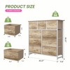 Kumasinova Dresser for Bedroom,Tall Chest of Drawers with Metal Frame and Wood Top,Storage Tower for Kid Room,Closet,Entryway,Nursery - 3 of 4