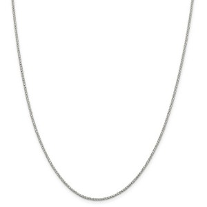 Black Bow Jewelry 1.60mm Sterling Silver, Fancy Corona Chain Necklace - 1 of 4