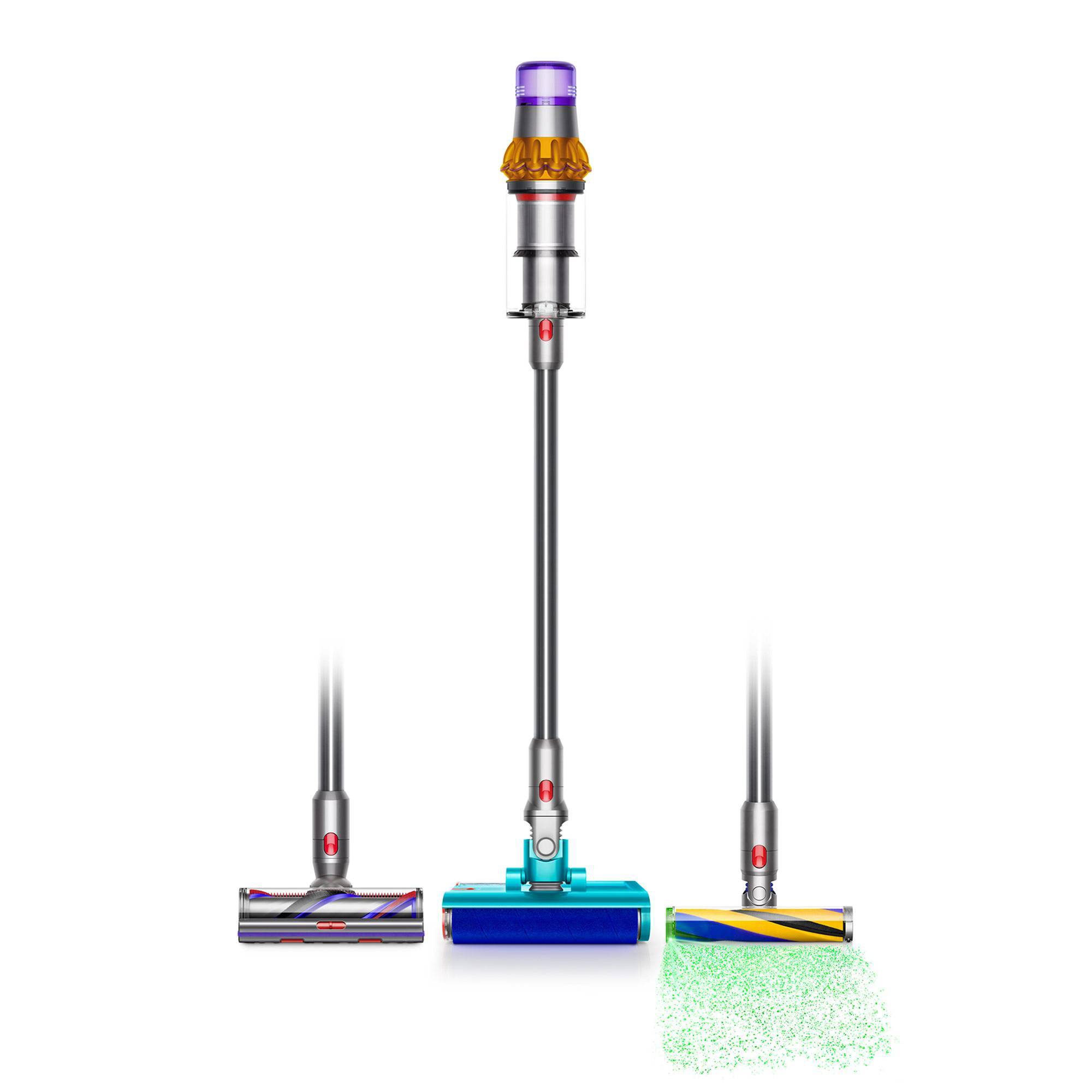 Dyson V15s Detect Submarine Cordless Stick Vacuum 10" Path Yellow: Multi-Surface, Bagless, Wet/Dry, Cyclonic Action, 3 Speeds, Lithium Battery