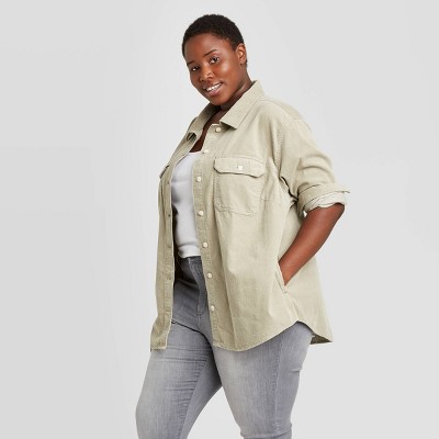 corduroy jacket womens plus size