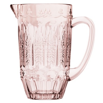 Elle Decor Glass Pitcher With Amber Lid, 48-ounce Durable Borosilicate  Glass Water Pitcher With Lid And Spout : Target