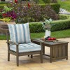 ARDEN Outdoor Deep Seat Cushion Set, 22 in x 24 in, Weather-Proof, Rain-Proof, Fade Resistant Patio Cushion French Blue Linen Stripe - 2 of 4
