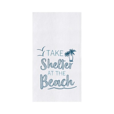 C&F Home Take Shelter At The Beach Flour Sack Kitchen Dishtowel