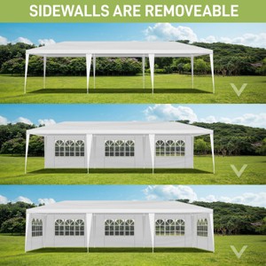 1pc Outdoor Event Tent with Iron Frame and  Removable Sidewalls, No Furniture Included - Coolbibila - 1 of 4