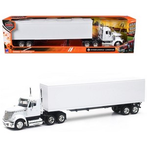 International LoneStar Truck with Dry Goods Trailer White "Long Haul Truckers" Series 1/43 Diecast Model by New Ray - 1 of 4