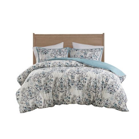 Gracie Mills Candice 3 Piece Floral Printed Cotton Duvet Cover Set - image 1 of 4