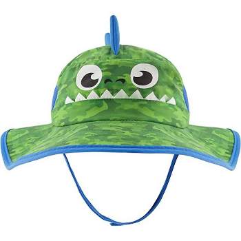 Addie & Tate Kid's Sun Hat for Boys and Girls with UV Protection, Toddlers and kids Ages 2-7 Years (Camo Dino)