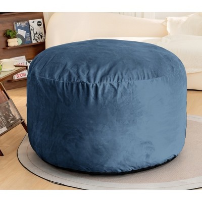 Airsurfer Bean Bag Chair 4Foot Luxurious Velvet Ultra Soft Fur with High-Rebound Memory Foam for Adults Plush Lazy Sofa.