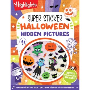 Super Sticker Halloween Hidden Pictures - (Super Sticker Hidden ...