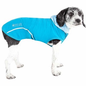 Pet Life (R) Active Pull-Rover 4-Way Stretch Fitness Yoga Dog T-Shirt Hoodie - 1 of 4