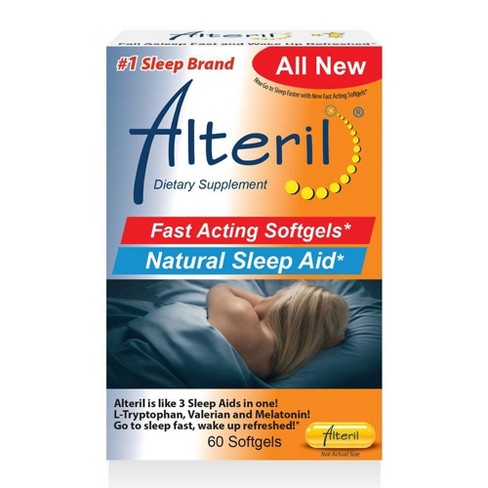 Alteril Fast Acting Natural Sleep Aid Softgels Melatonin 60ct Target