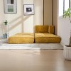 Modular Chaise Lounge Freely Combinable Sleeper Sofa Bed Daybed Lazy Sofa Couch, Space-saving, Chenille Upholstered-ModernLuxe - 4 of 4