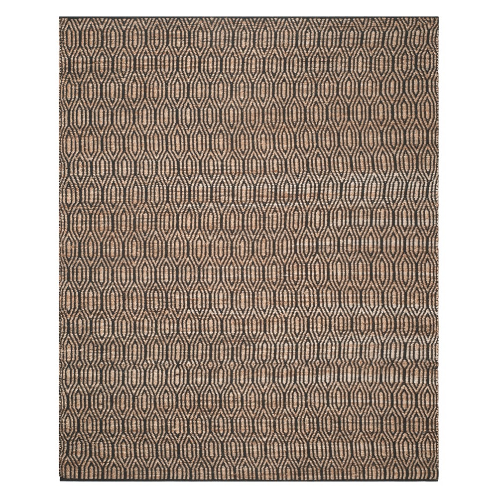 9'x12' Geometric Area Rug Black/Natural - Safavieh