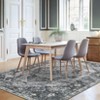 Indoor Vintage Ultra Soft Printed Area Rug for Living Room Medallion Rugs Washable Foldable Low Pile Non Slip Carpet for Bedroom - 4 of 4