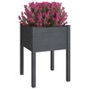 vidaXL Garden Planter 59.1"x19.7"x27.6" Solid Wood Pine - image 3 of 4