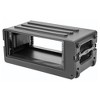 SKB 4U rSeries Shallow Rolling Rack with Integrated Back Wheels and 1-Touch Pull Handle, Comes with 8 Rack Units and Interlocking Molded Stacking Bars - 2 of 4