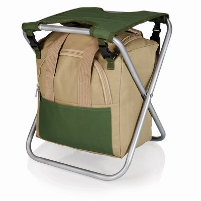 Picnic Time 5pc Garden Tool Set with Tote And Folding Seat: Portable Gardening Gift Kit