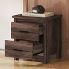 KTMBDW Vintage Nightstand Bedside Table, Wooden Nightstand for Bedroom, End Table with 2 Drawers, Large Storage Space - 2 of 4