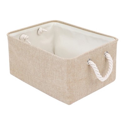 REGALWOVEN Cotton Collapsible Lightweight Sturdy Open Storage Bins 3 Pcs