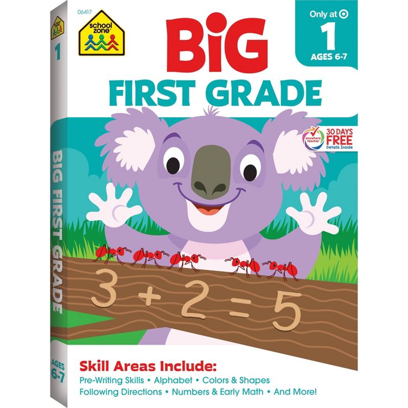 Big First Grade Workbook - Target Exclusive Edition - by School Zone (Paperback), 1 of 7