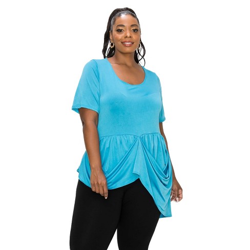 Turquoise peplum top new arrivals