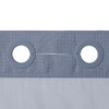 No Hook Shower Curtain with Snap in Liner, Heavyweight Waffle Fabric Bath Curtain, Hotel Grade - 4 of 4