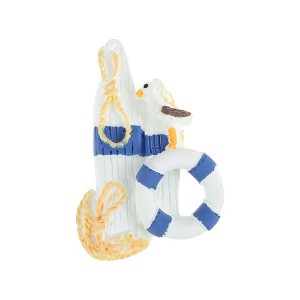 Unique Bargains Magnetic Fridge Sticker White Dark Blue 1 Pc - 1 of 3