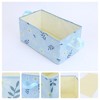 Unique Bargains Fabric Collapsible Printed Storage Bins with Handles - 2 of 4