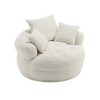 Anybear Chenille Sponge Single Sofa, Fluffy Modern Sleeper Chair for Living room, Bedroom, No Assembly Required - 3 of 4