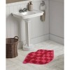 20"x30" Checkered Lips Non Skid Bath Rug Pink - NatureStep - 2 of 4