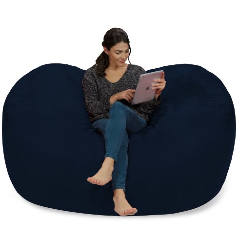 6 Large Bean Bag Lounger With Memory Foam Filling And Washable