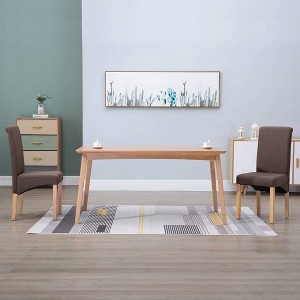 CLIHOME Modern Dining Chairs,Ergonomic Soft Fabric Upholstered Chairs with Sturdy Wooden Legs Accent Chairs( Set of 2) - 1 of 4