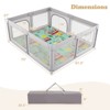 Infans Large Baby Playpen with Mat Baby Play Yard w/ Pull Rings & Ocean Balls Play Area - 2 of 4