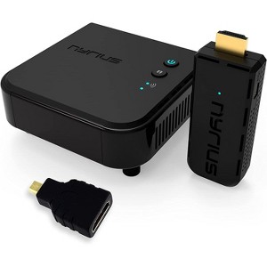 Nyrius ARIES Prime Digital Wireless HDMI Transmitter & Receiver System for HD 1080p Streaming & BONUS HDMI to Micro HDMI - Black - 1 of 4